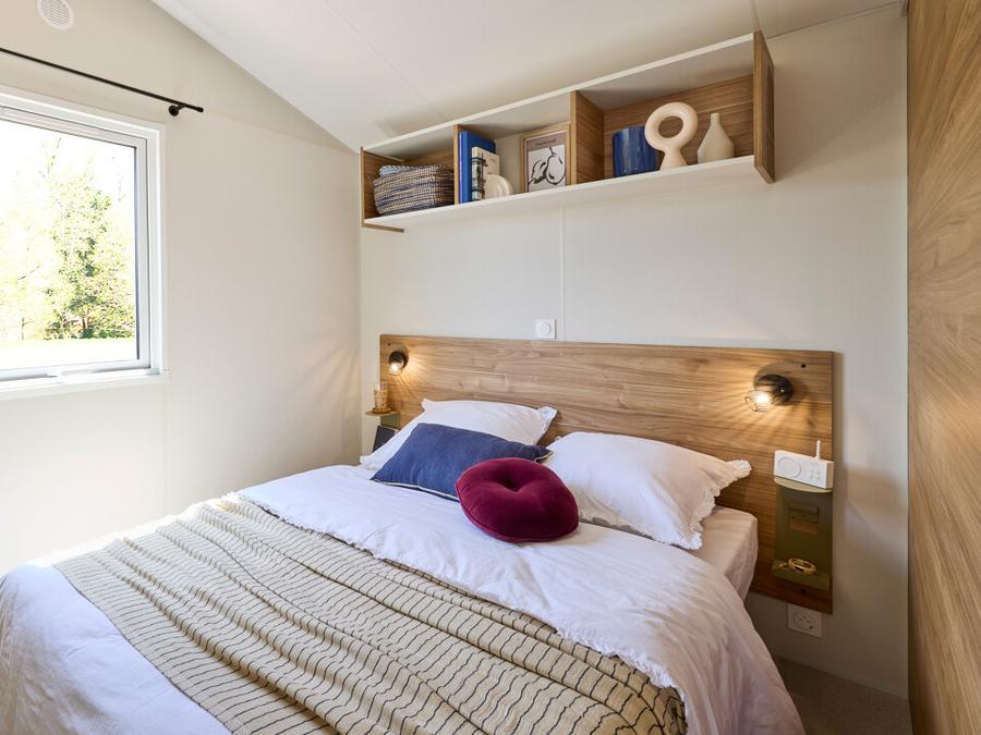 Mobilhome 6 personnes - Mobil-Home Toscane Premium 33m² - 3 chambres + Terrasse couverte + CLIM + TV + Lave-vaisselle 6 pers 3