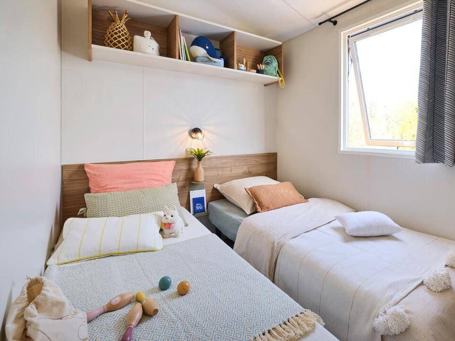 Mobilhome 6 personnes - Mobil-Home Toscane Premium 33m² - 3 chambres + Terrasse couverte + CLIM + TV + Lave-vaisselle 6 pers 2