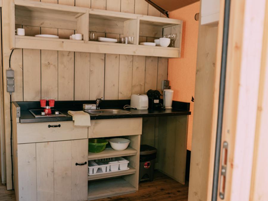 Tente en toile et en bois 5 personnes - Glamping Safari 2
