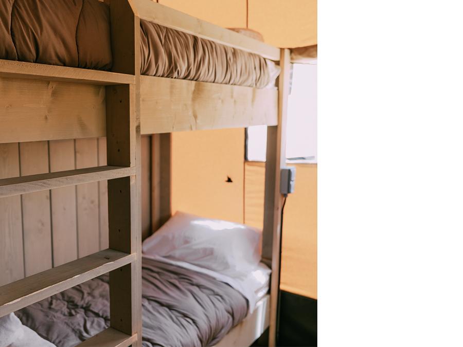 Tente en toile et en bois 5 personnes - Glamping Safari 4