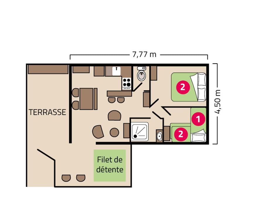 Lodge 5 personnes - Cocoon Lodge 5 personnes 6