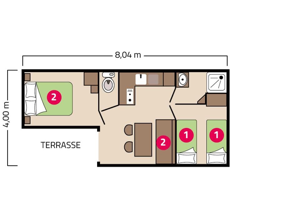 Mobilhome 6 personnes - Loggia 4/6 personnes 7