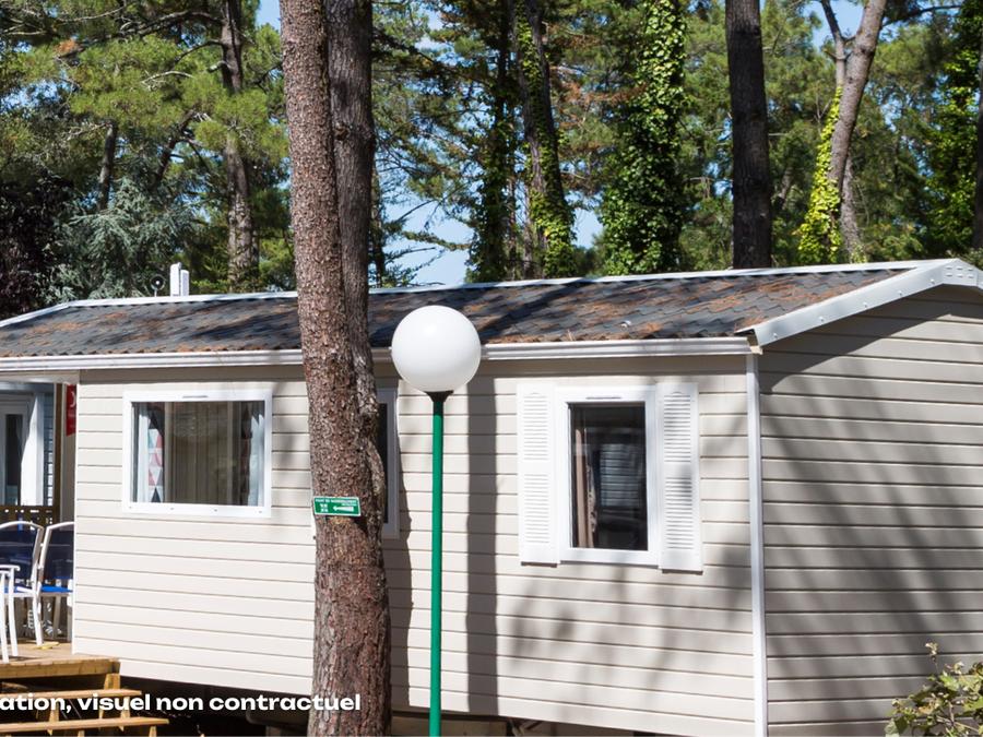 Mobilhome 4 personnes - Confort 24m² - 2 chambres - Petite terrasse - TV 4