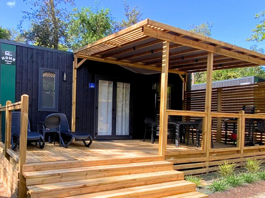 Mobilhome 6 personnes - NEW // Homeflower Premium CLIM 35m² (3 chambres) + terrasse semi-couverte + TV + draps + serviettes 6 pers. 10