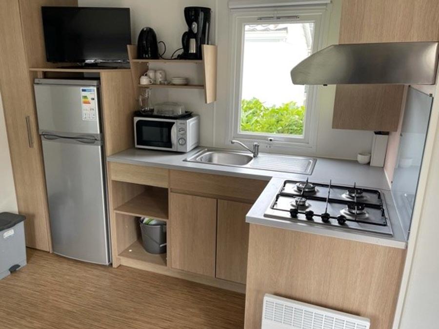 Mobilhome 6 personnes - Confort 28m² - 3 chambres - Petite terrasse 6