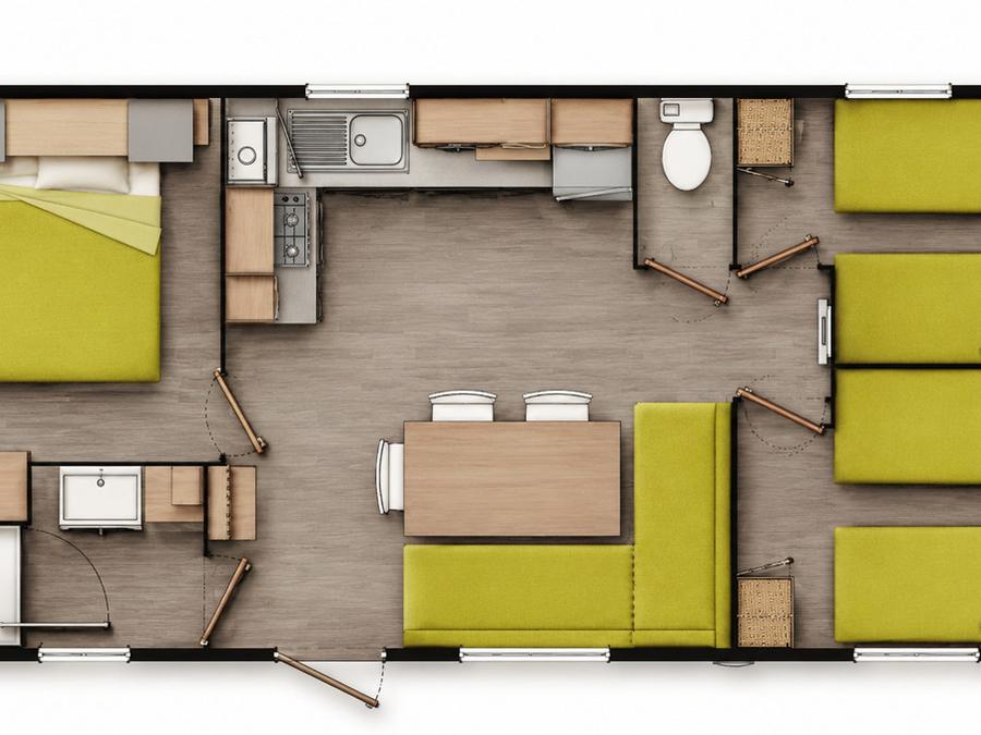Mobilhome 6 personnes - O'hara 834 13