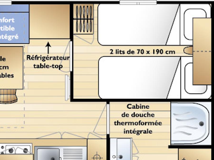 Mobilhome 4 personnes - Famille 17