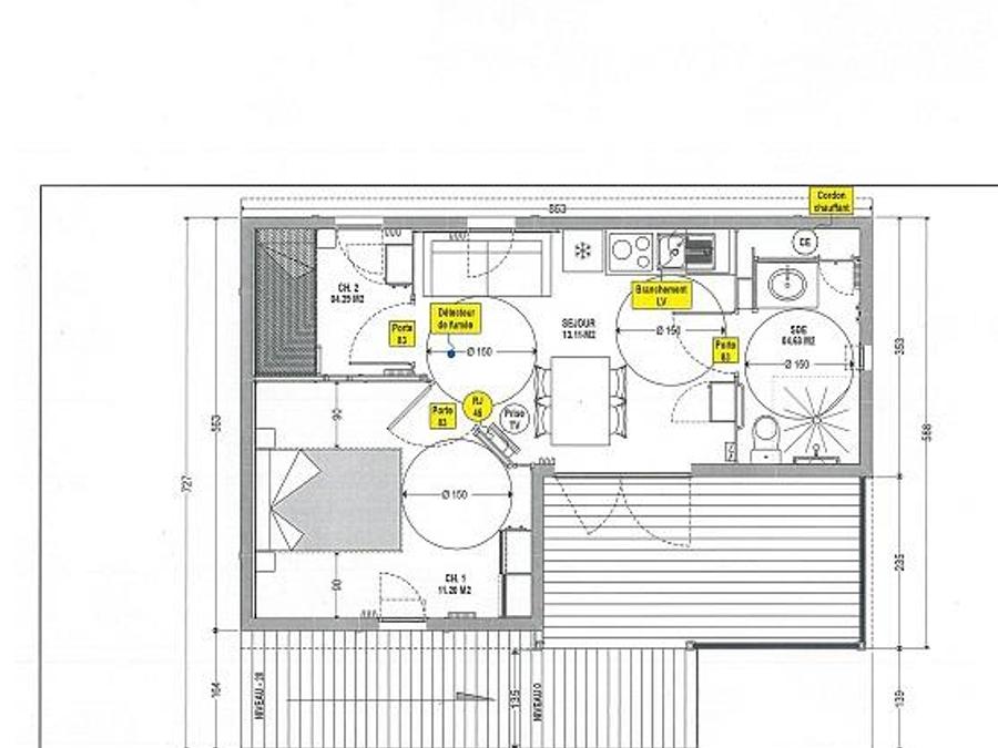 Mobilhome 4 personnes - Cottage adapté PMR 2 chambres 4 personnes max 4