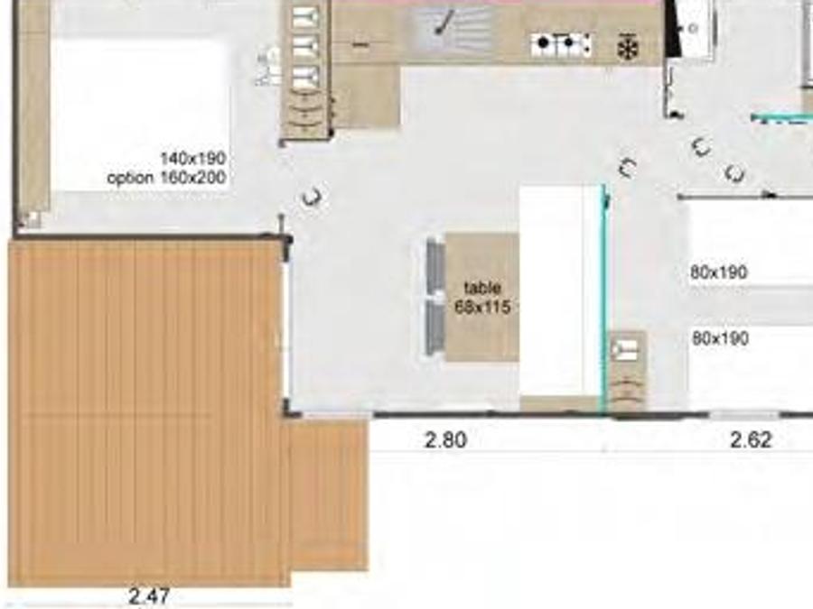 Mobilhome 4 personnes - Confort Padirac - 2 chambres - TV 4