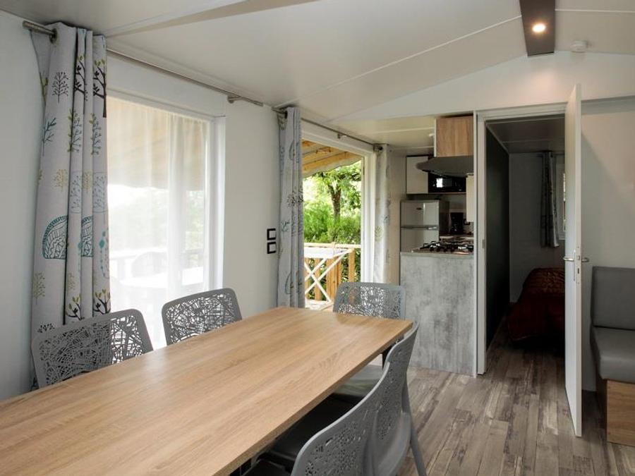 Mobilhome 6 personnes - Saint Cirq Lapopie - 3 chambres - Terrasse couverte 2
