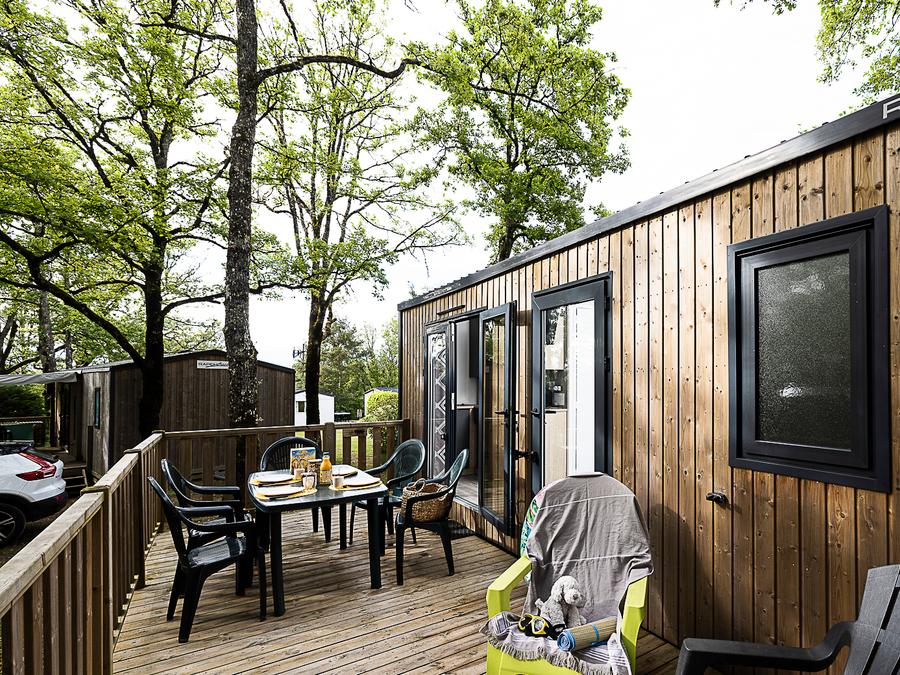 Mobilhome 4 personnes - Confort Rocamadour - TV - 2 chambres - terrasse couverte 0
