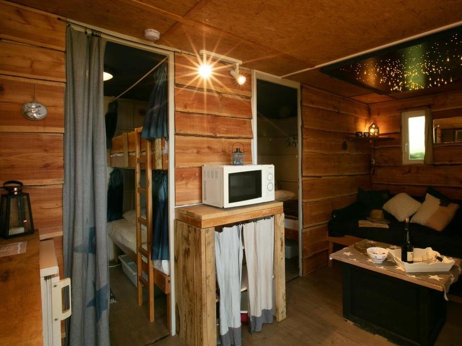 Chalet 5 personnes - Cabane Etoilée - sans sanitaires, sans chauffage - 2 chambres 1
