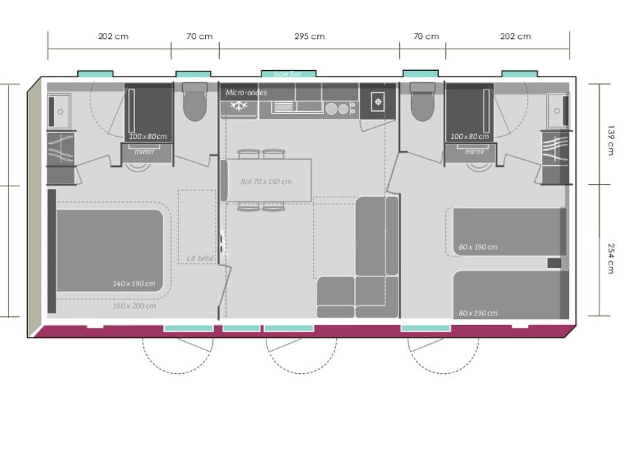 Mobilhome 4 personnes - CYPRES 5