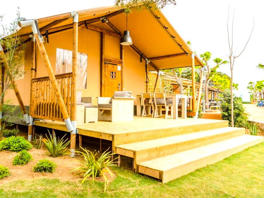 Tente en toile et en bois 4 personnes - Glamping Mar 4 pers 1