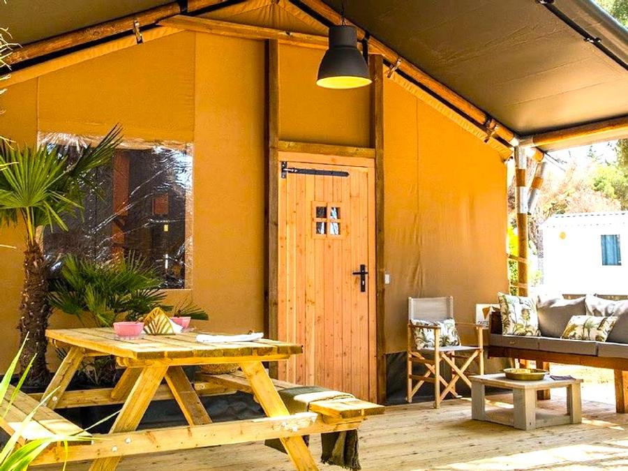 Tente en toile et en bois 4 personnes - Glamping Mar 4 pers 0
