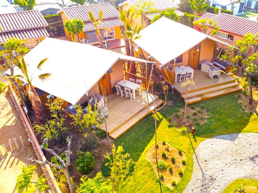 Tente en toile et en bois 2 personnes - Glamping Mar 2 pers 4
