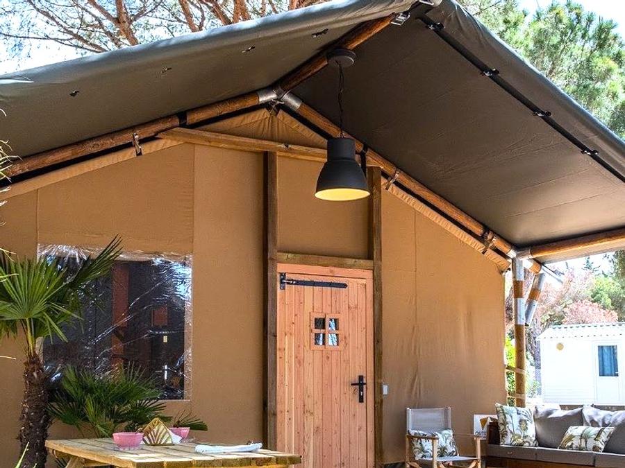 Tente en toile et en bois 2 personnes - Glamping Mar 2 pers 1