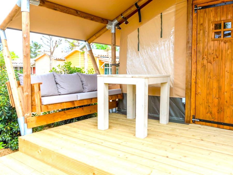 Tente en toile et en bois 2 personnes - Glamping Mar 2 pers 6