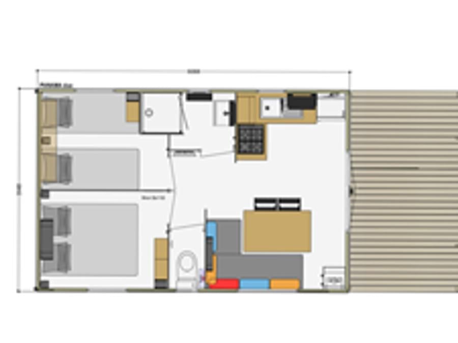 Mobilhome 4 personnes - Case Ipanéma 0
