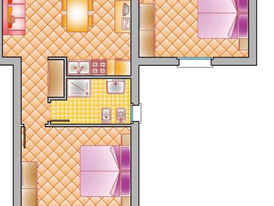 Appartement 6 personnes - TRILOCALE STANDARD / 3 pièces 65 m² (rez du jardin) 15