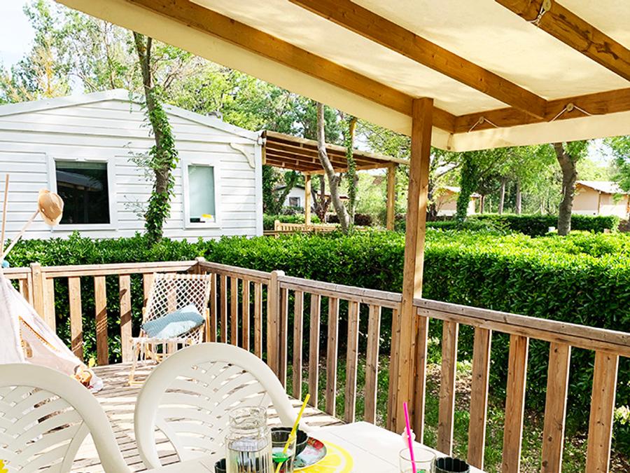 Mobilhome 4 personnes - WELCOME 27m² - 2 chambres - TV - climatisation - terrasse 1