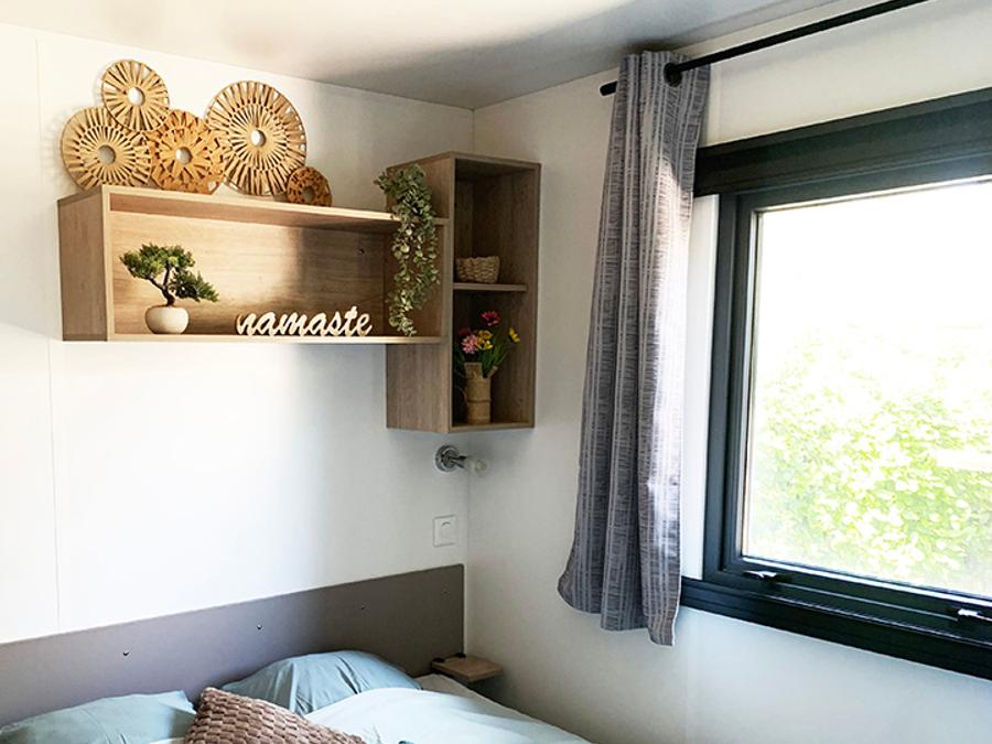 Mobilhome 6 personnes - PREMIUM 32m² - 3 chambres - TV - lave-vaisselle - climatisation - terrasse 11
