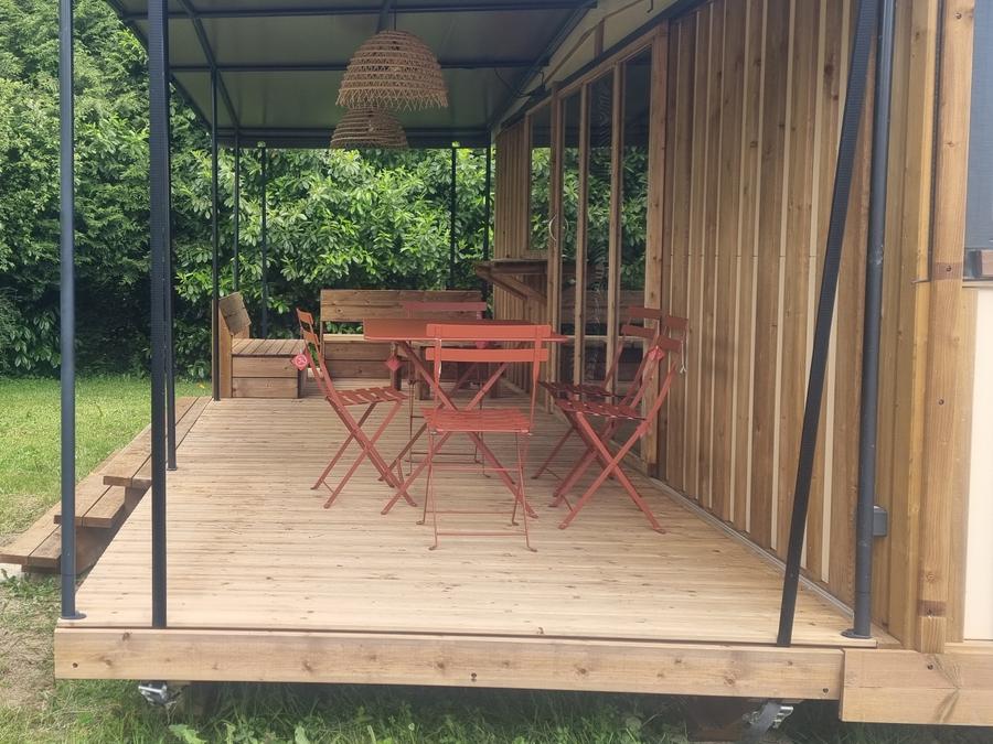 Tente en toile et en bois 6 personnes - Chalet Toilé Prémium 3