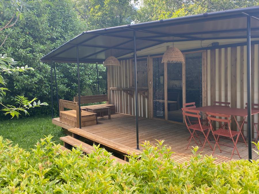 Tente en toile et en bois 6 personnes - Chalet Toilé Prémium 8