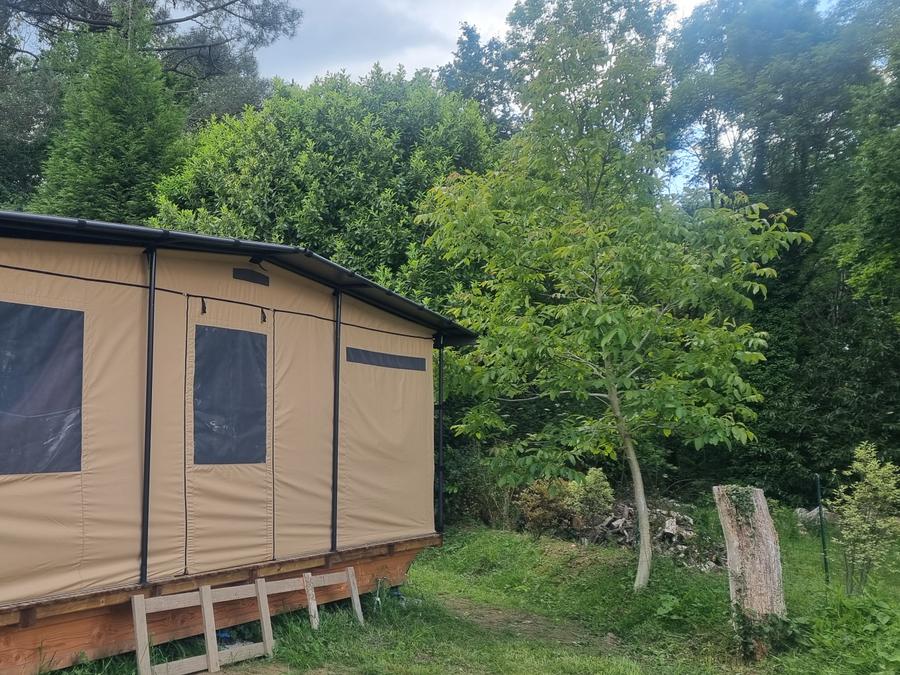Tente en toile et en bois 6 personnes - Chalet Toilé Prémium 5