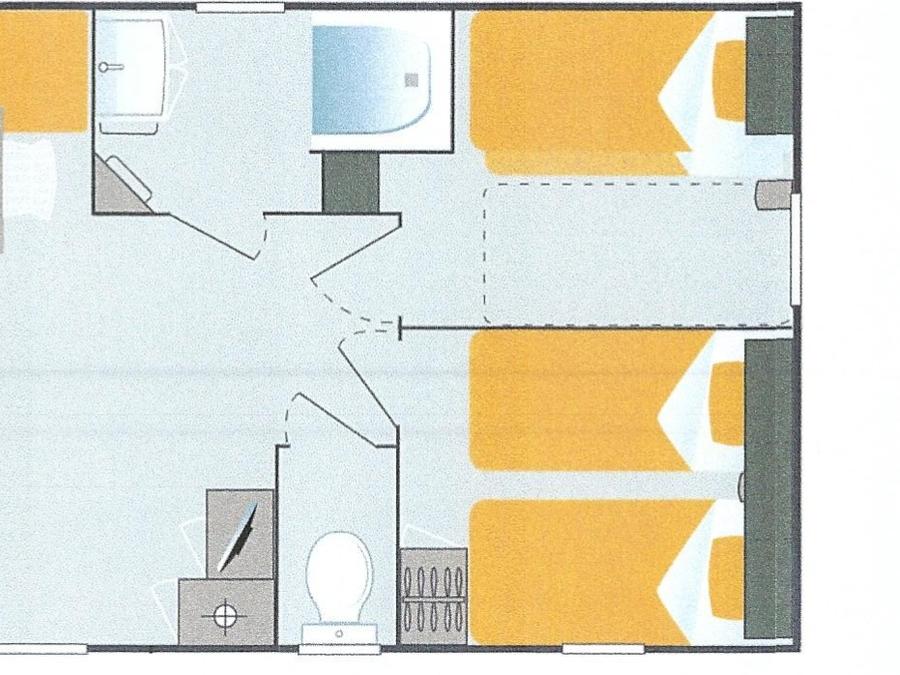 Mobilhome 6 personnes - 3 chambres Gamme CLASSIC 2
