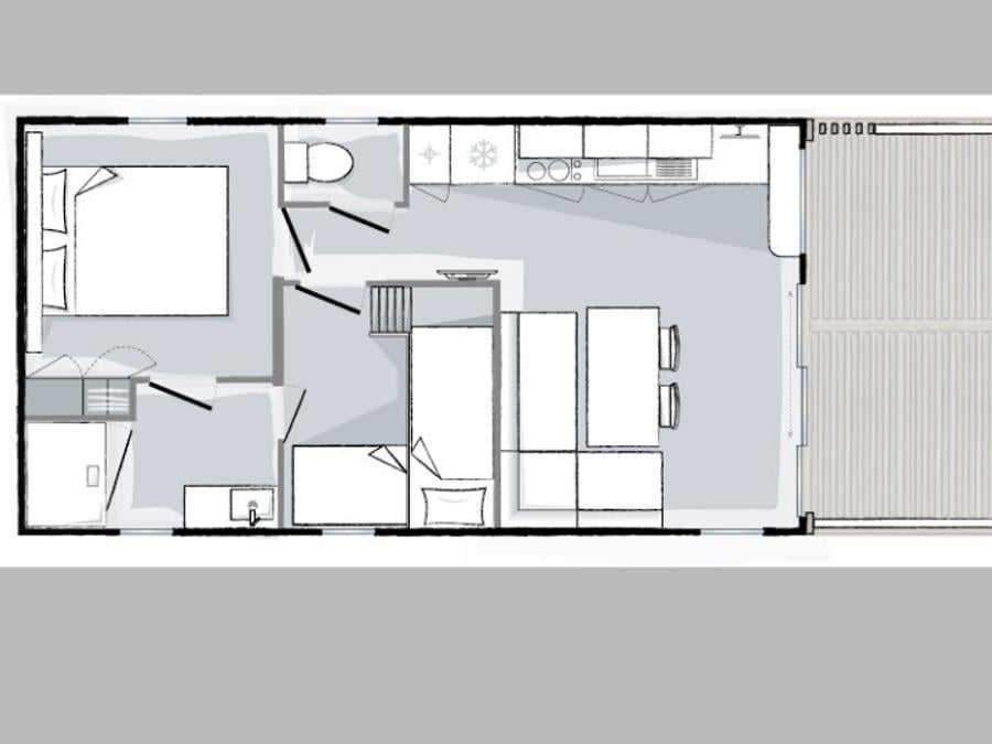 Mobilhome 4 personnes - Mobilhome CONFORT + 6