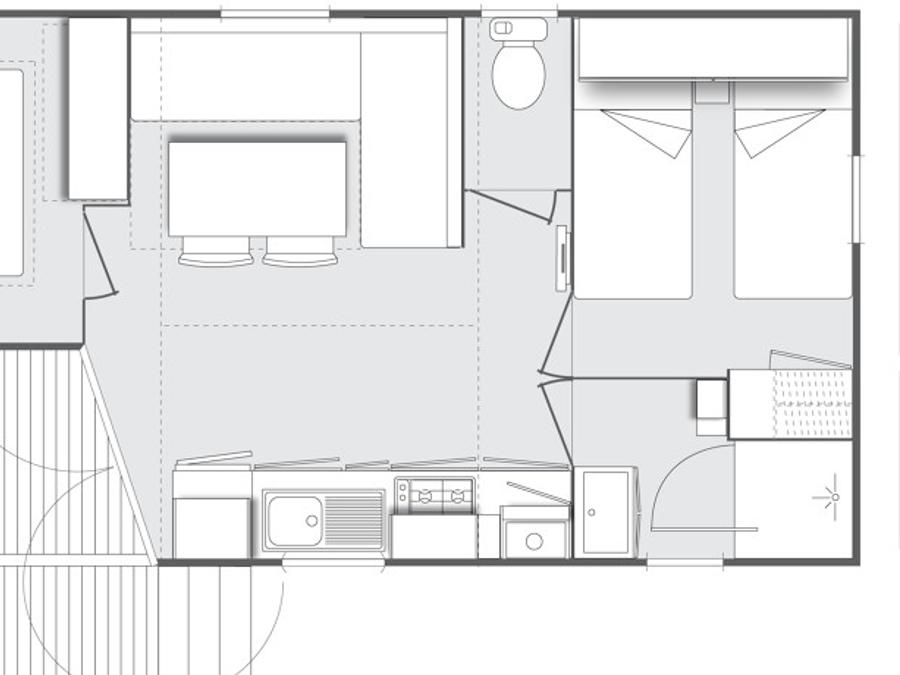 Mobilhome 5 personnes - Mobilhome CONFORT 4