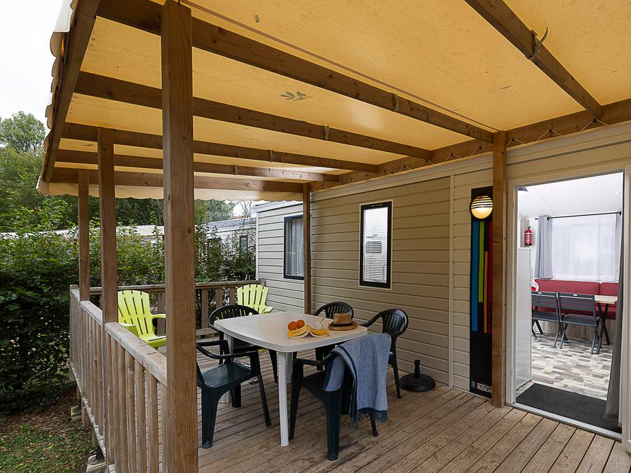 Mobilhome 4 personnes - Mobil Home Pomerol climatisé 0