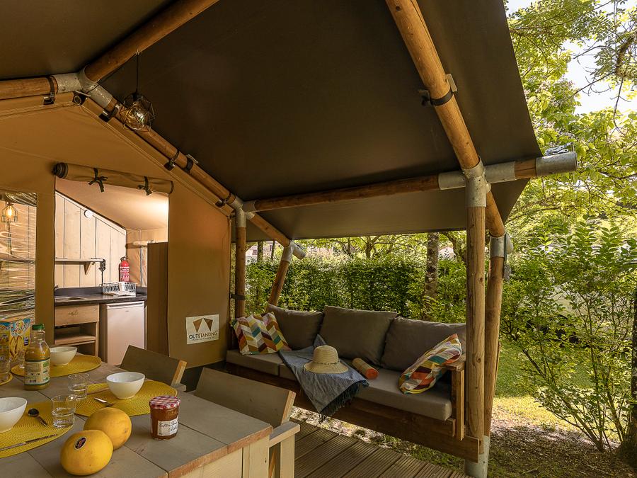 Tente en toile et en bois 4 personnes - SAFARI PREMIUM 1