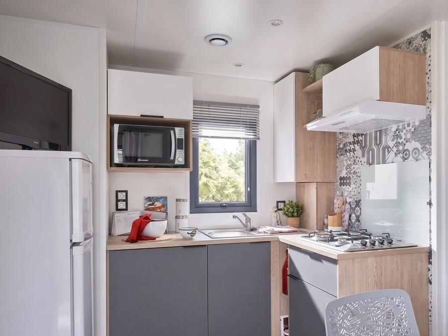 Mobilhome 6 personnes - CONFORT - 3 chambres - TV - CLIM - LV 0