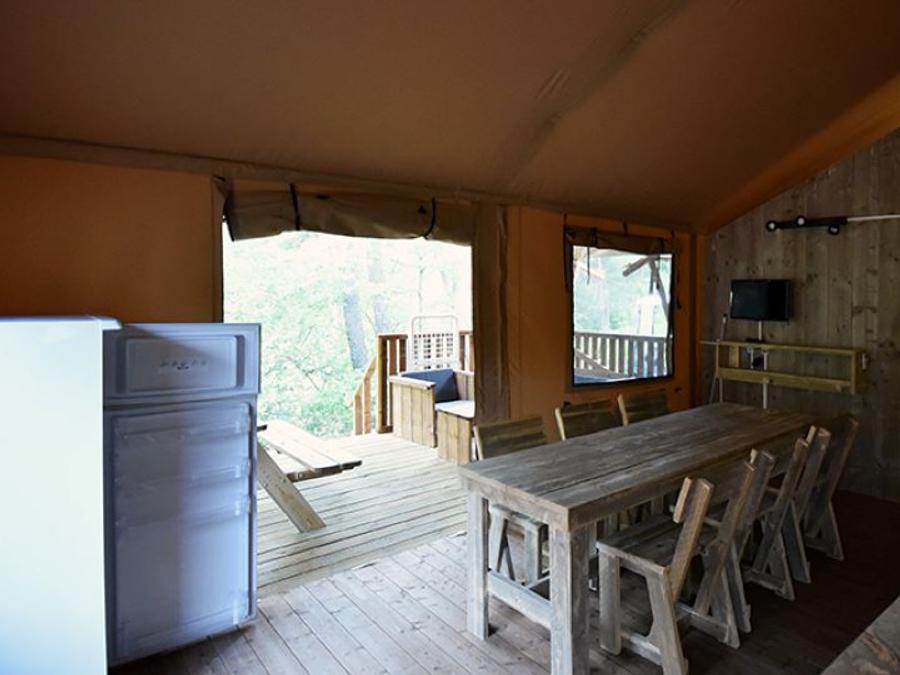 Tente en toile et en bois 5 personnes - Tente Glamping 2 4