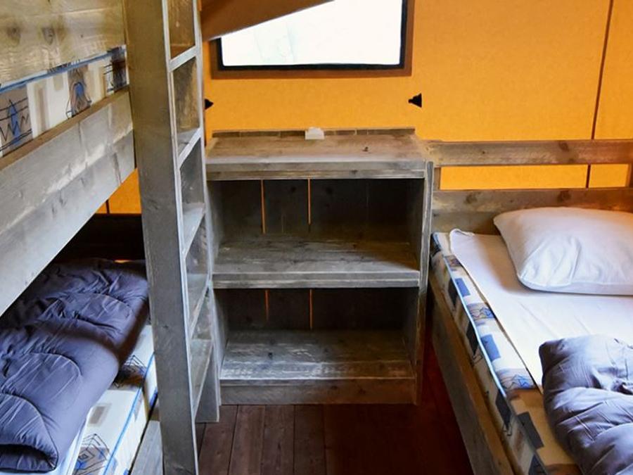 Tente en toile et en bois 5 personnes - Tente Glamping 2 5