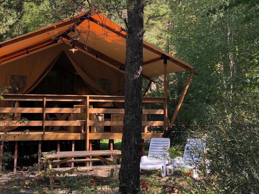 Tente en toile et en bois 6 personnes - Tente Glamping 3 0