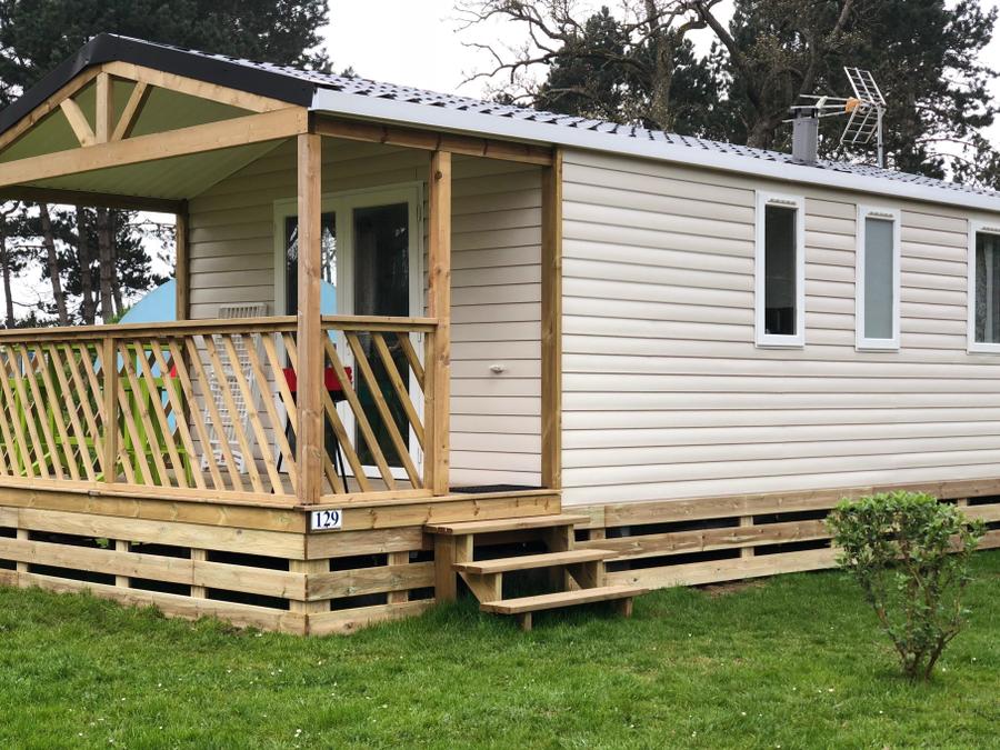Mobilhome 4 personnes - Premium 25 m² dont Terrasse couverte- 2 chambres +TV + Lave-vaisselle + BBQ 1