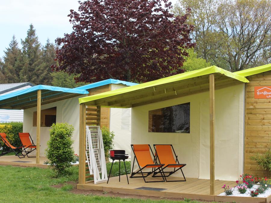 Tente en toile et en bois 4 personnes - Funflower Standard 20m² 2 chambres sans sanitaires 0