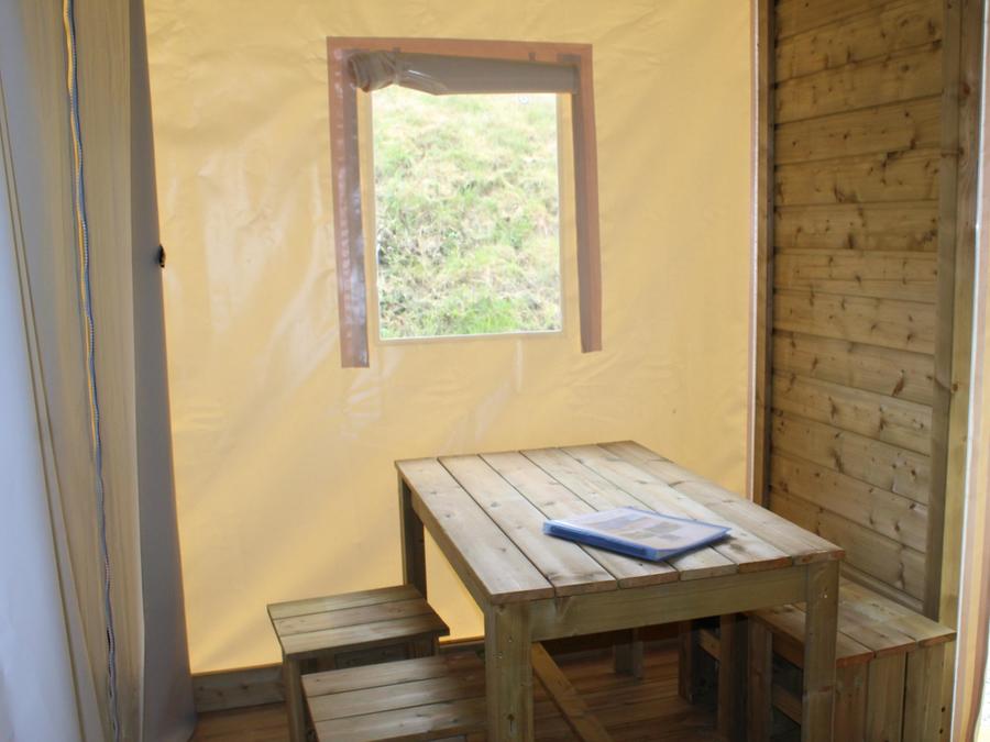 Tente en toile et en bois 4 personnes - Funflower Standard 20m² 2 chambres sans sanitaires 2