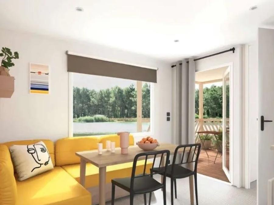 Mobilhome 6 personnes - Mobil Home Aqua 2ch 4/6pers Terrasse Semi-Couverte TV 0