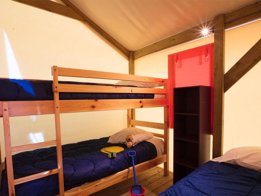 Tente en toile et en bois 5 personnes - RESASOL - 2 chambres 3