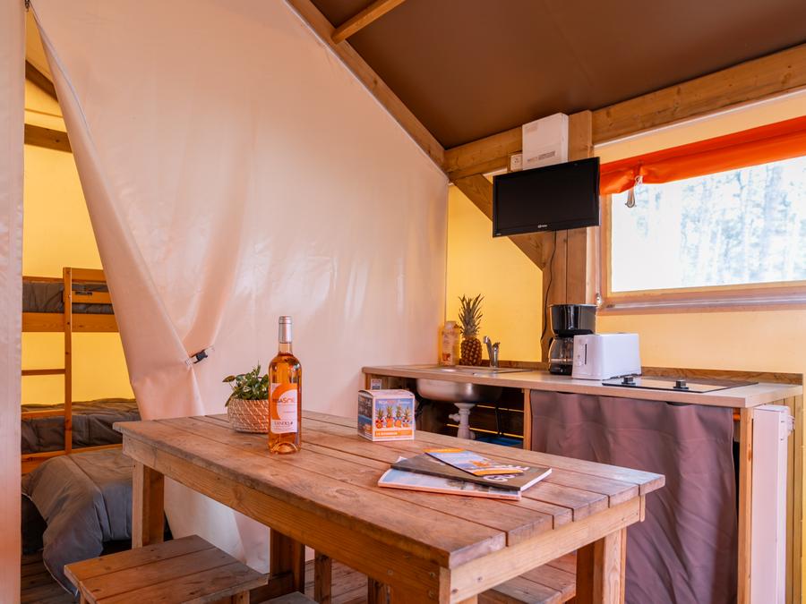 Tente en toile et en bois 5 personnes - RESASOL - 2 chambres 9