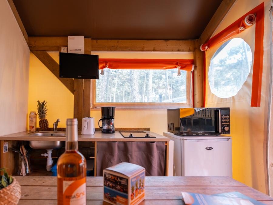 Tente en toile et en bois 5 personnes - RESASOL - 2 chambres 14