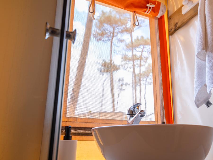 Tente en toile et en bois 5 personnes - RESASOL - 2 chambres 11