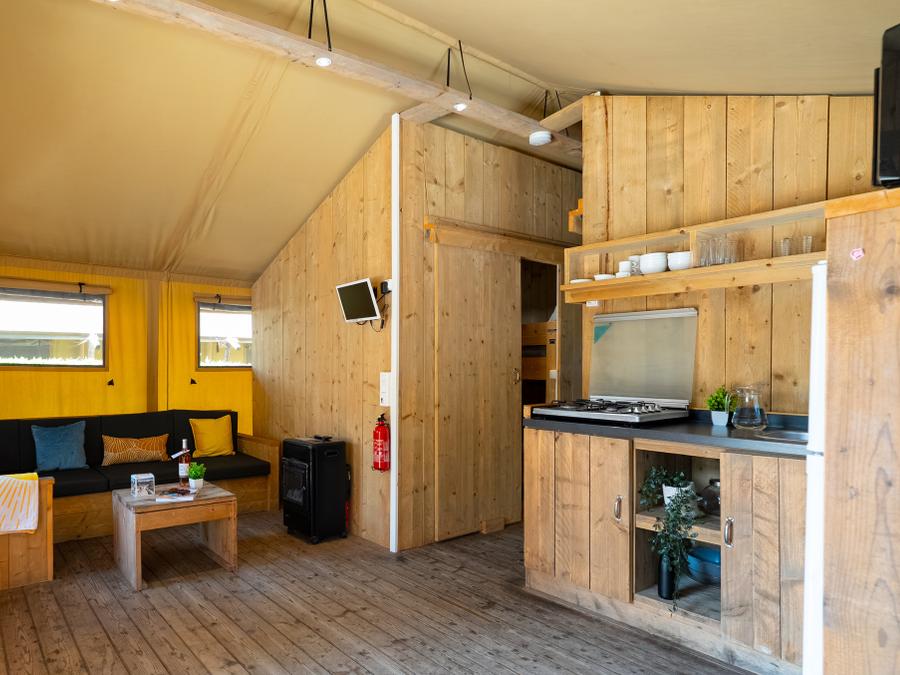 Tente en toile et en bois 8 personnes - ECOLUXE - 3 chambres 10