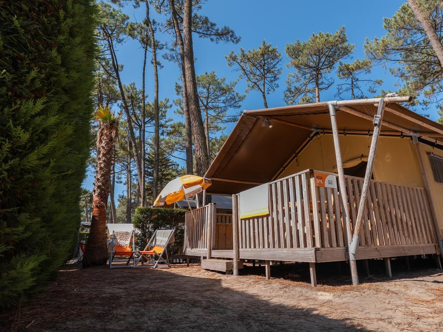 Tente en toile et en bois 8 personnes - ECOLUXE - 3 chambres 7