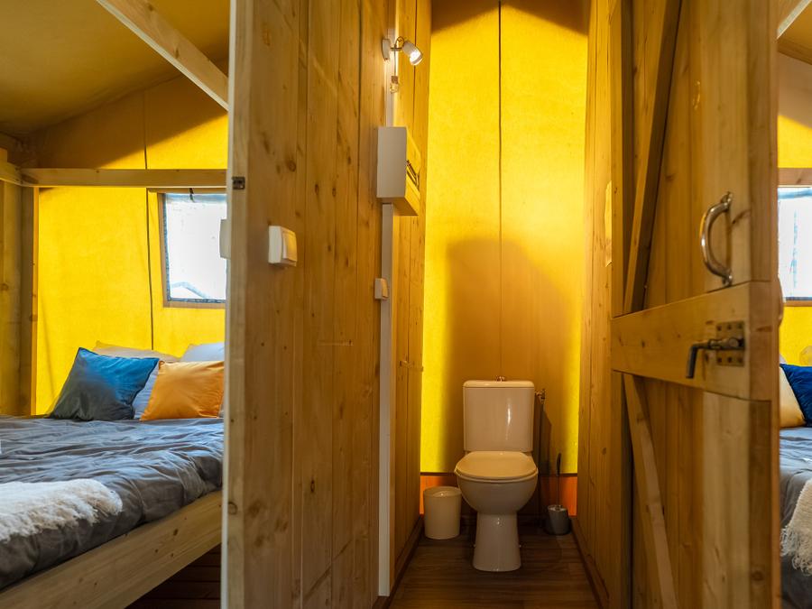 Tente en toile et en bois 8 personnes - ECOLUXE - 3 chambres 16