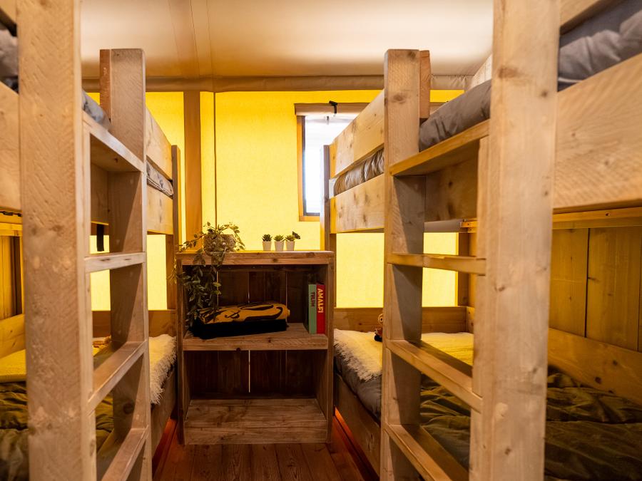 Tente en toile et en bois 8 personnes - ECOLUXE - 3 chambres 14